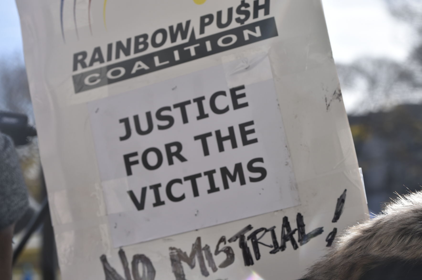 Rainbow Push Coalition sign